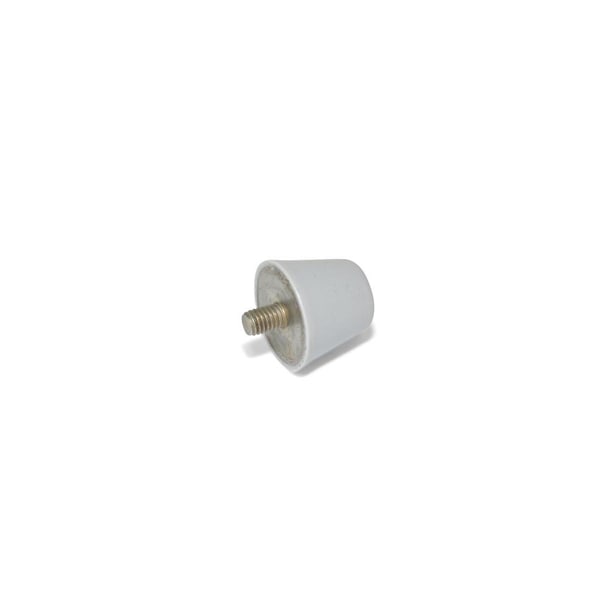 GN256-19-M5-20-55-GR Conical Bumper Stainless - Gray - Threaded Stud